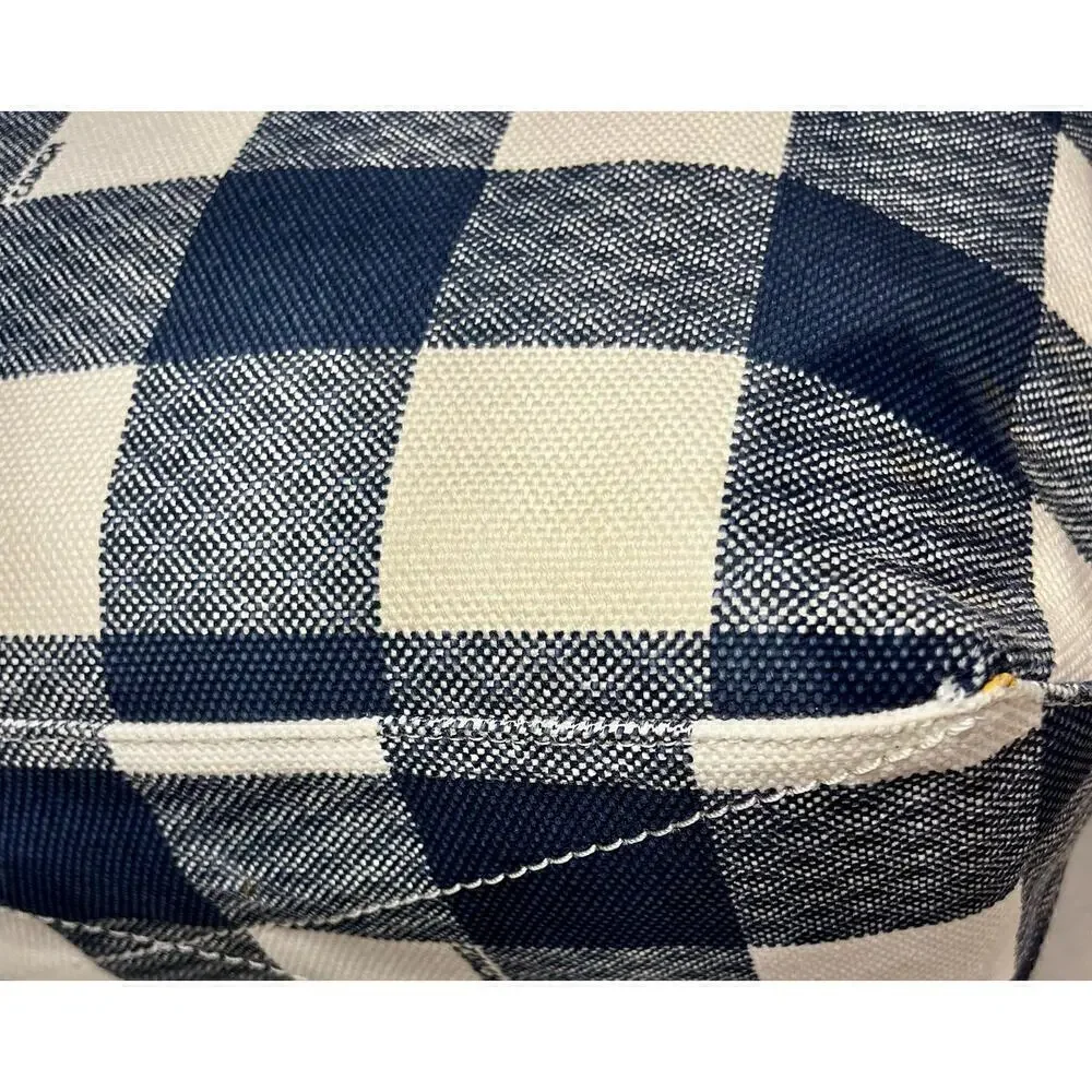 Coach F25919 Buffalo Plaid Canvas Tote Bag